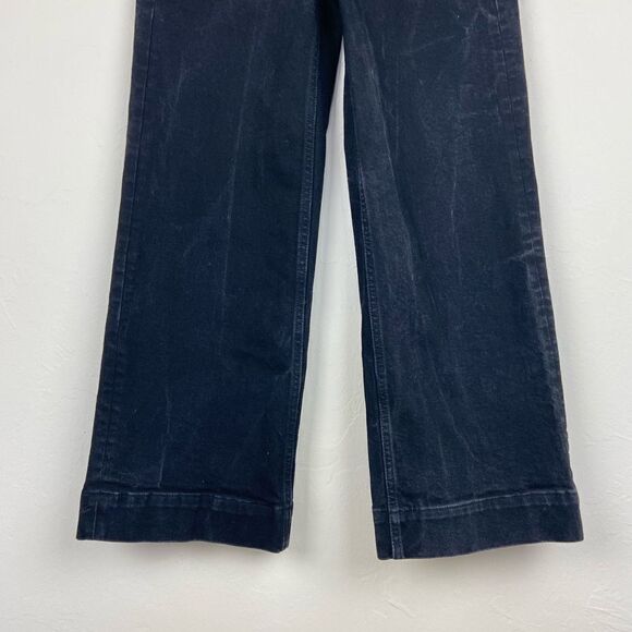 Everlane Button-Fly Wide-Leg Jean - Black Acid Wash - Picture 5 of 8